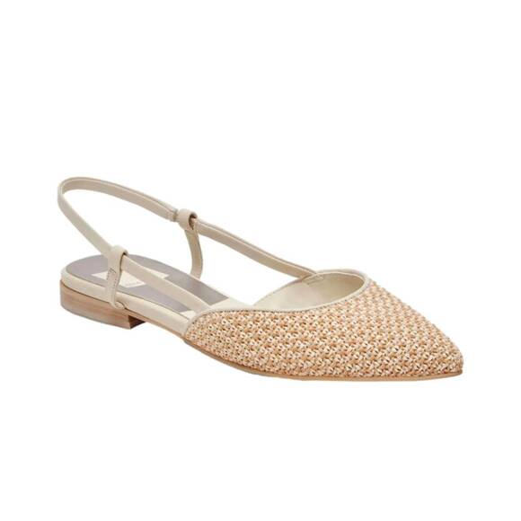 DOLCE VITA Shoes - NEW DOLCE VITA women's narah pointed toe flat in white/natural raffia